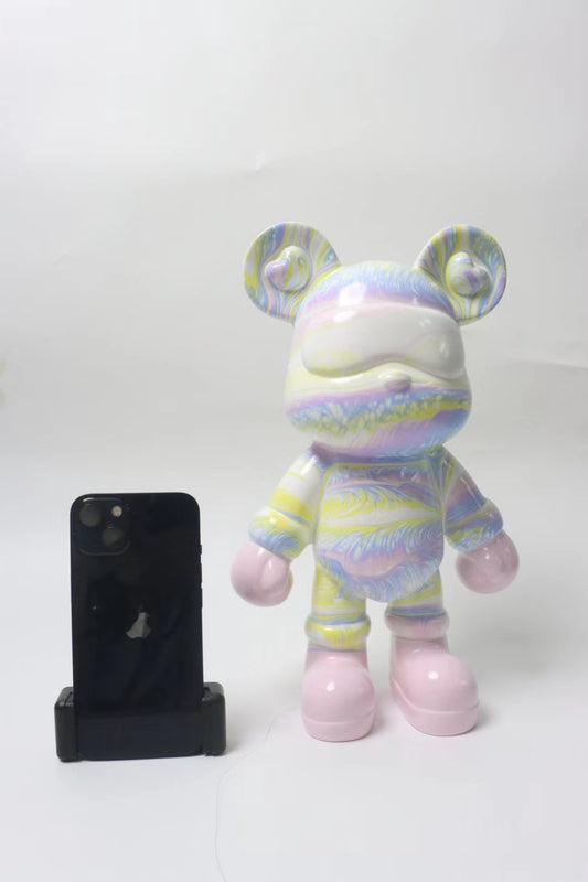 【BoBo‘s Fluid Bear-L】Painting Teddy Bear Violent Bear Gloomy Bear--12.6inch