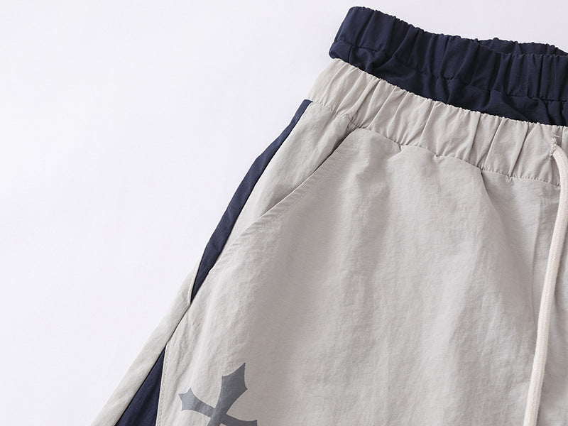 Y2K Layered Waist Colorblock Baggy Pants