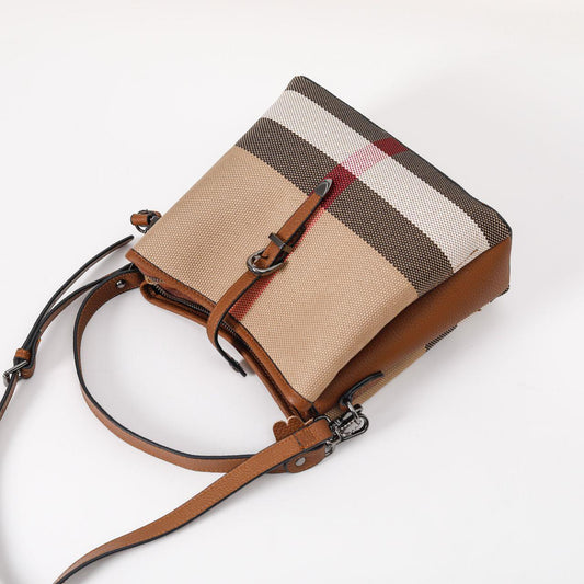 【Bridge Bucket】Pin Bucket Bag-,buy 1 get 1 pony and 1 headband