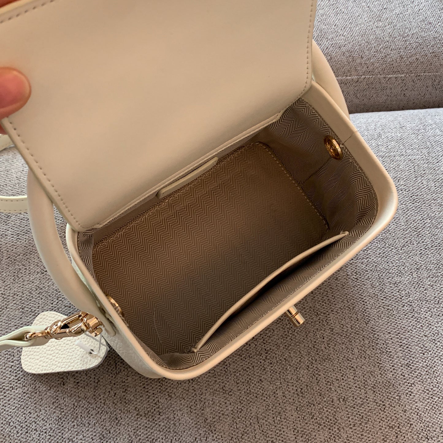 【Box Handbag】Togo Leather Box Handbag-,buy 1 get 1 pony and 1 headband