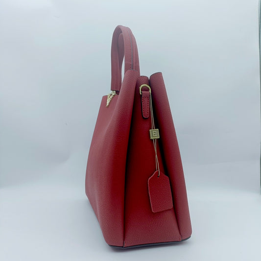 【Red V】Real Leather Handbag-,buy 1 get 1 pony and 1 headband