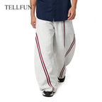 Colorblock Double Waistband Baggy Pants