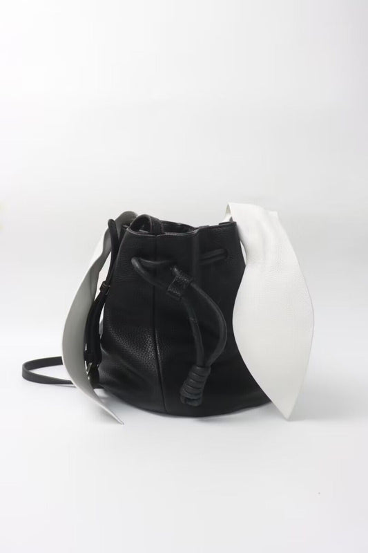 【NEW】【Drawstring rabbit bag】Cowhide Leather  Bag --Buy 1 Get 1 Pony and 1 Coin Purse