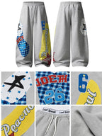 Waist Y2k Grunge Barrel Sweatpants