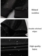 Sequined Pullover Hoodie - Fashionable Casual Long-Sleeved Menswear Top with Pockets, Loose-Fitting Y2K Galaxy Sweatshirt for Autumn & Winter