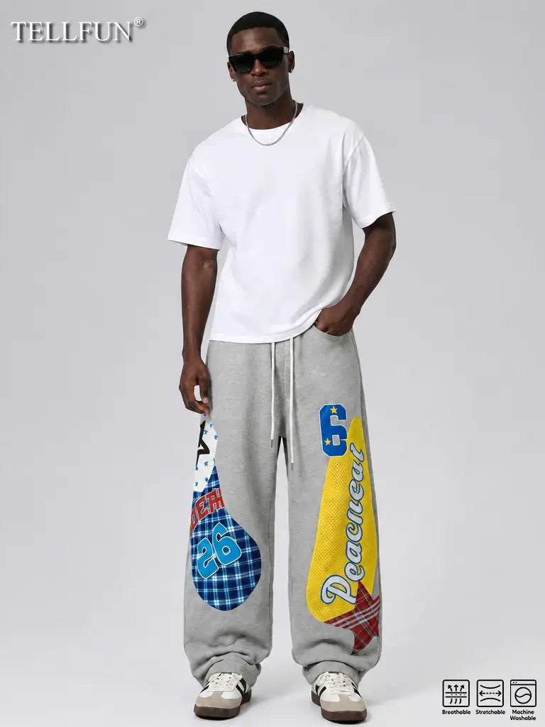 Waist Y2k Grunge Barrel Sweatpants
