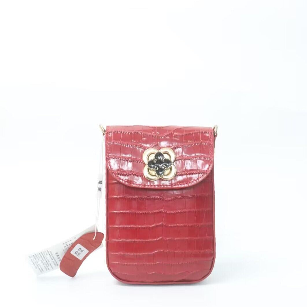 【NEW】【Colorful phone bag】Cowhide Leather  Bag --Buy 1 Get 1 Pony and 1 Coin Purse