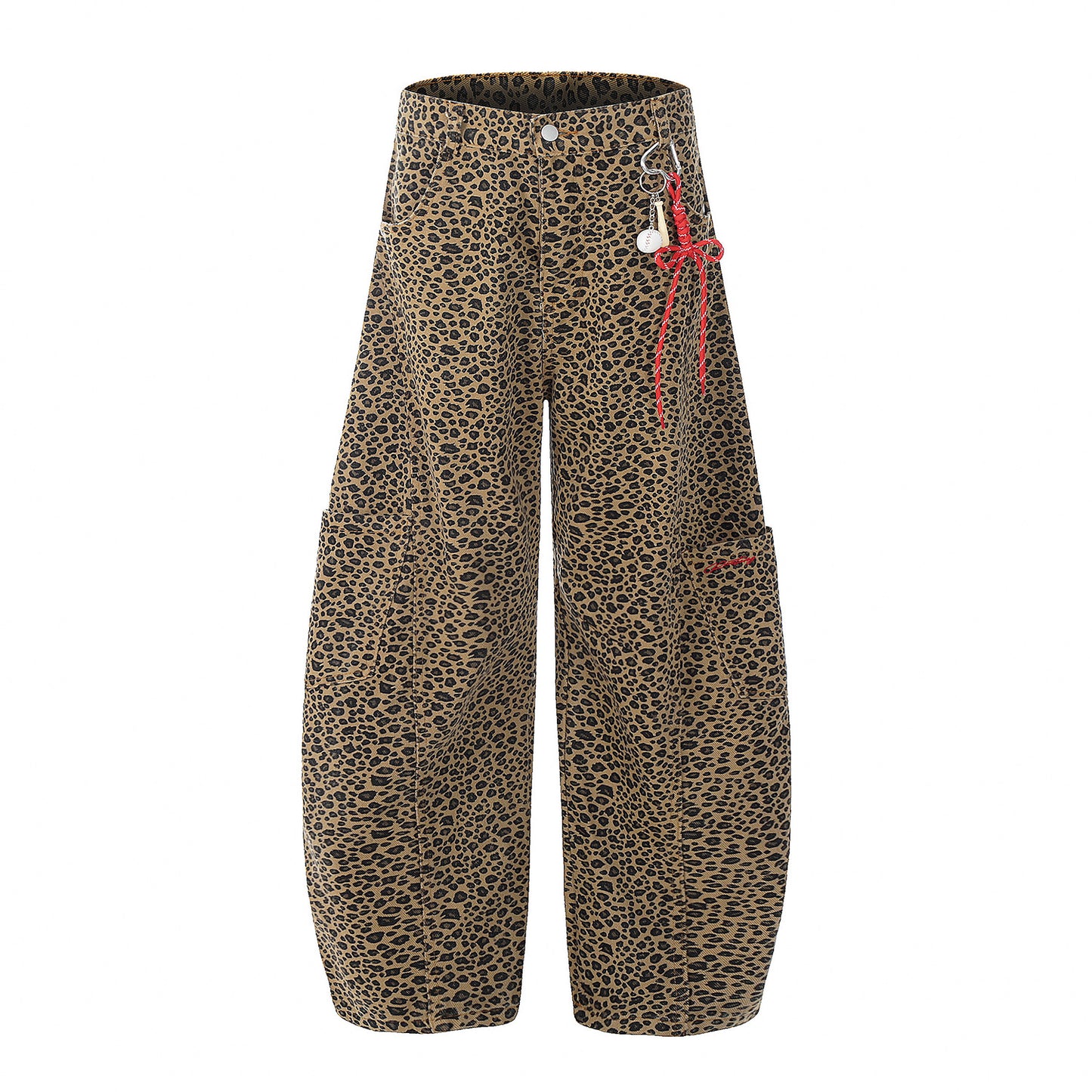 Y2K Vintage Leopard Baggy Pants