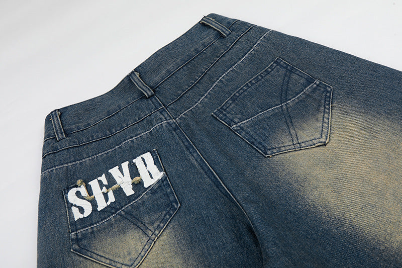 Vintage Streetwear Denim Trousers