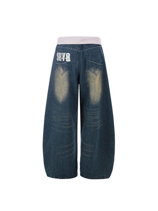 Vintage Streetwear Denim Trousers