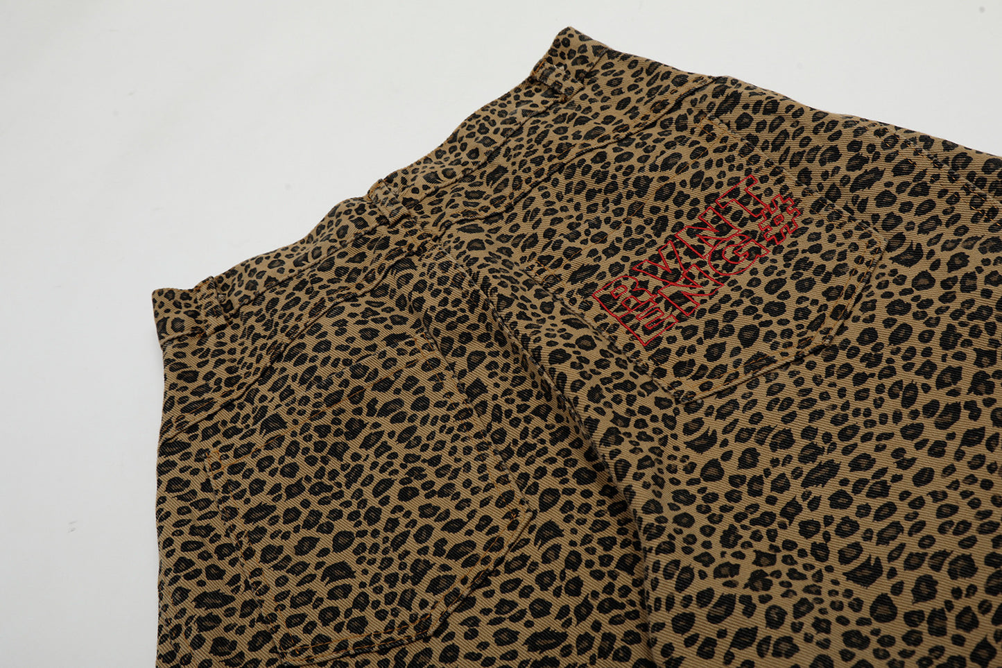 Y2K Vintage Leopard Baggy Pants