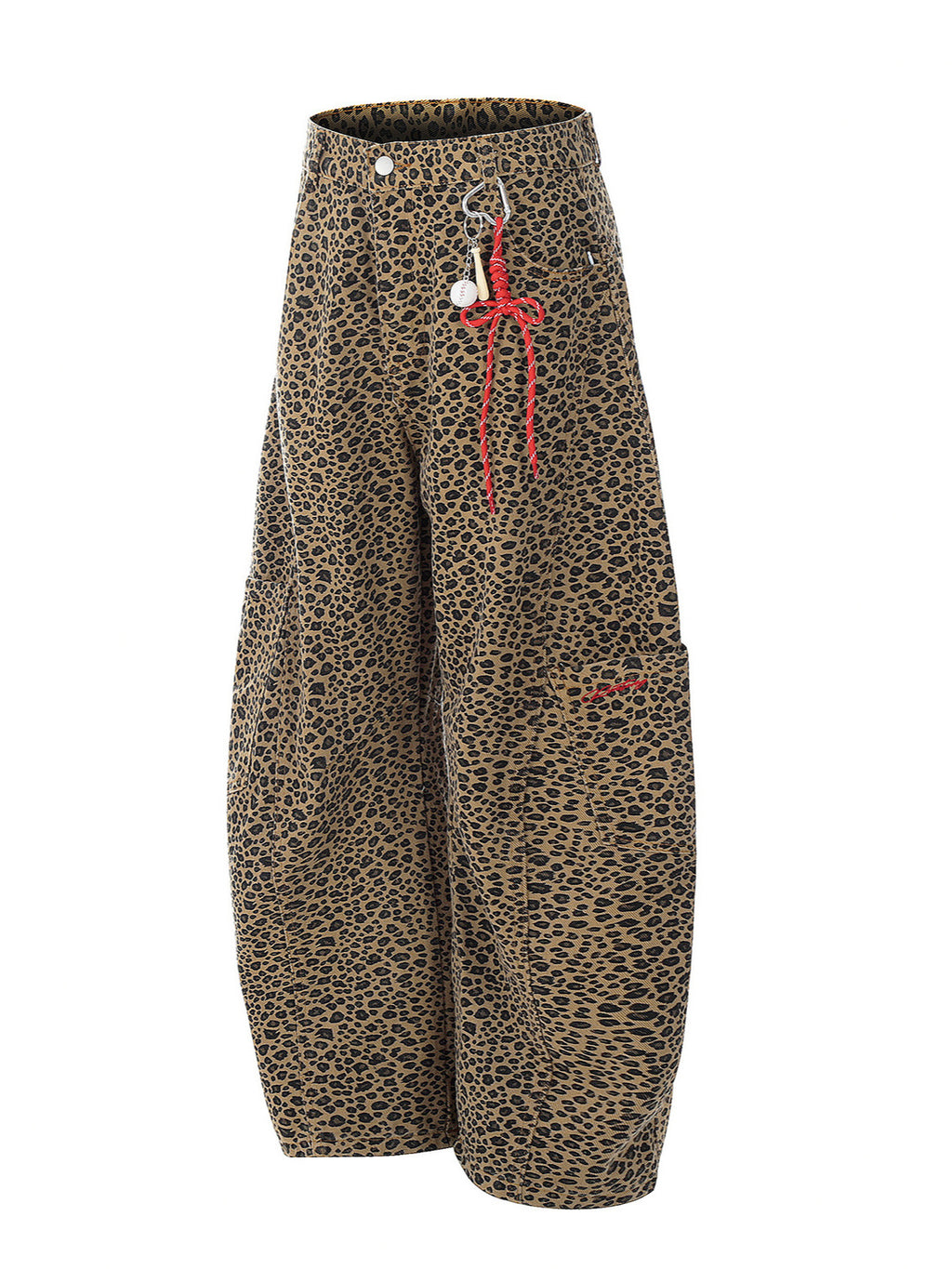 Y2K Vintage Leopard Baggy Pants