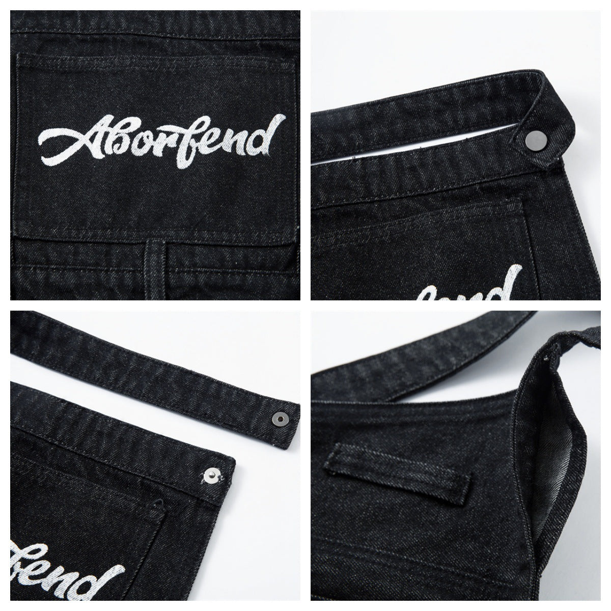 Striped Colorblock Denim Pants
