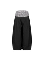 Y2K Leopard Waist Baggy Pants
