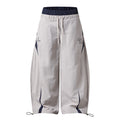 Y2K Layered Waist Colorblock Baggy Pants