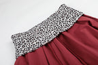 Y2K Leopard Waist Baggy Pants