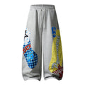Waist Y2k Grunge Barrel Sweatpants