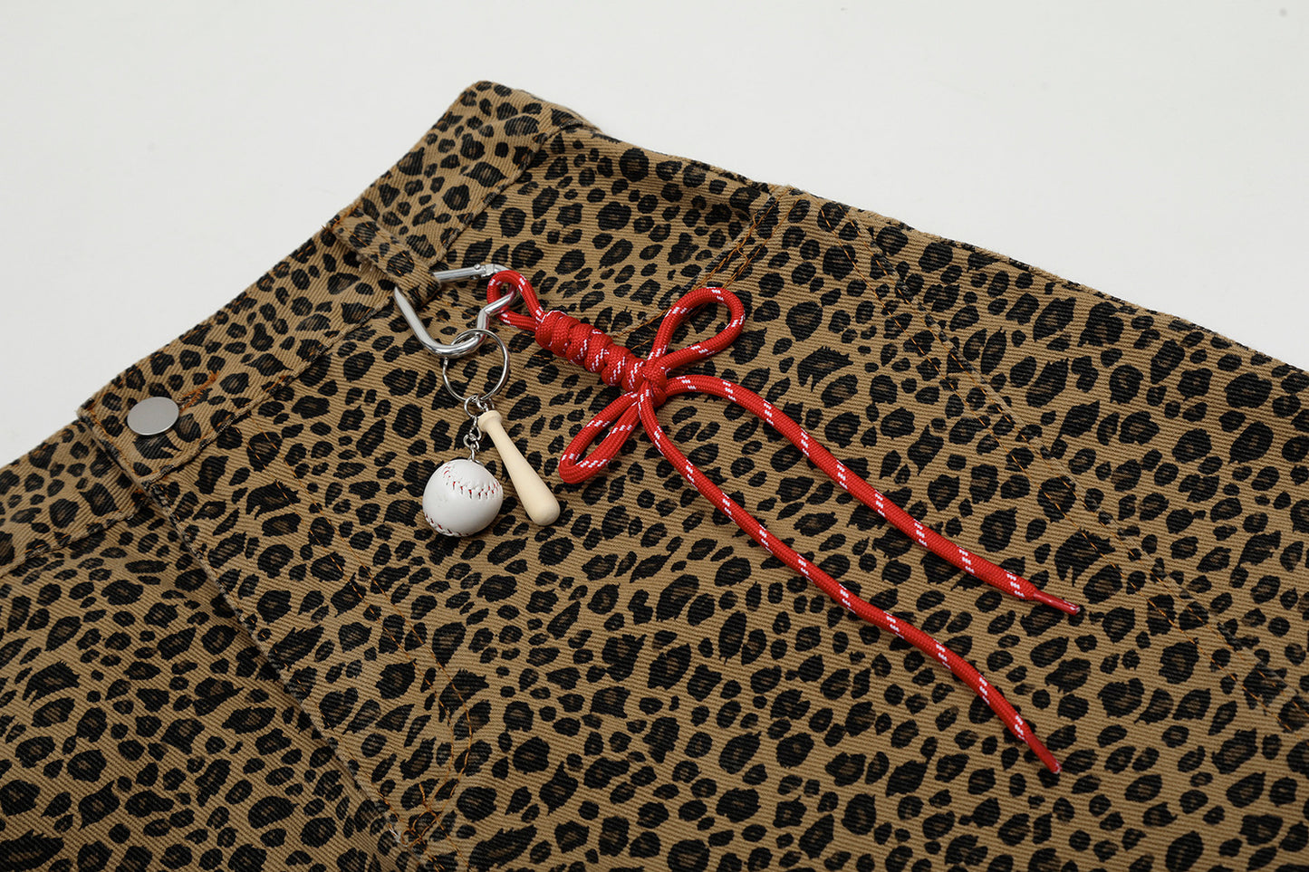 Y2K Vintage Leopard Baggy Pants