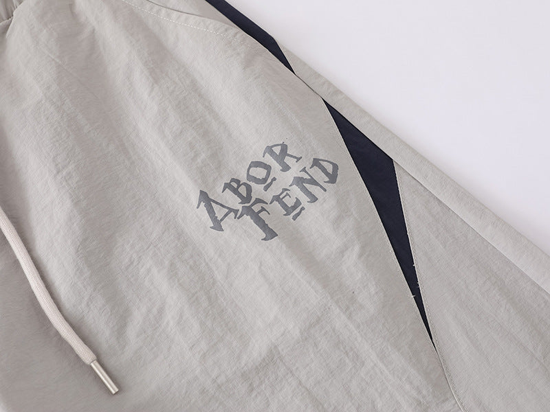 Y2K Layered Waist Colorblock Baggy Pants