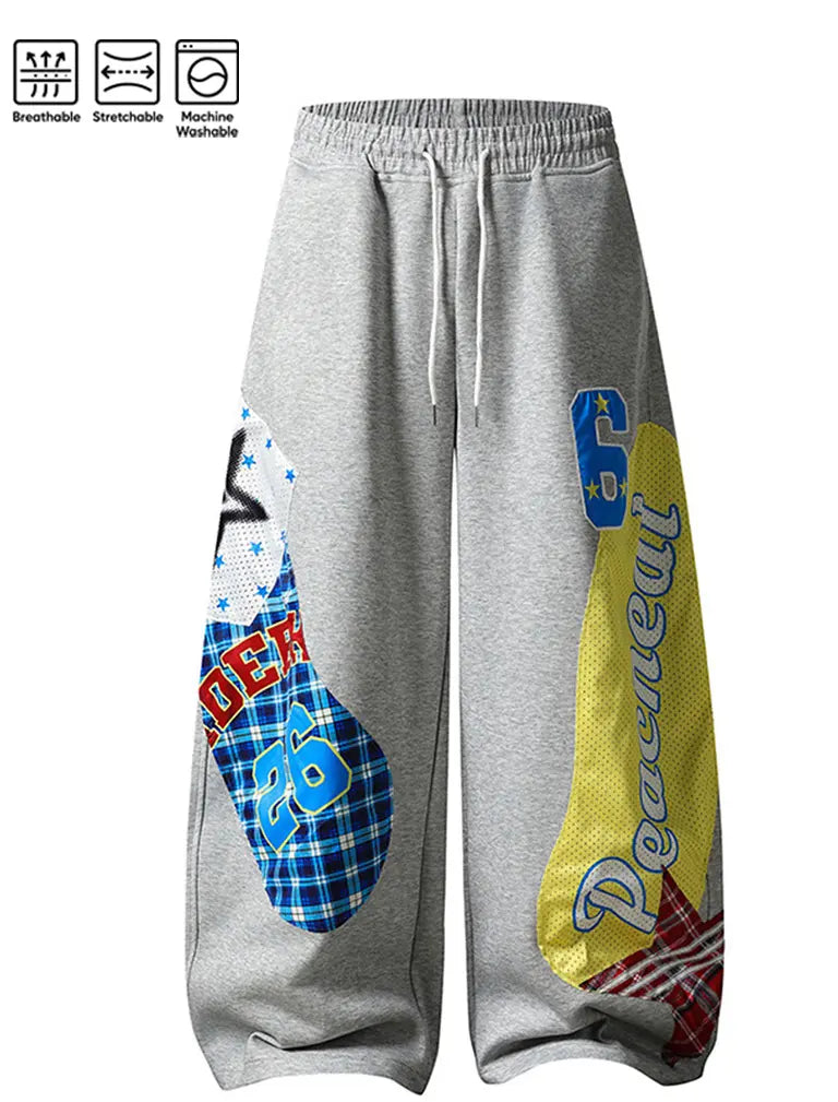 Waist Y2k Grunge Barrel Sweatpants