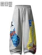 Waist Y2k Grunge Barrel Sweatpants