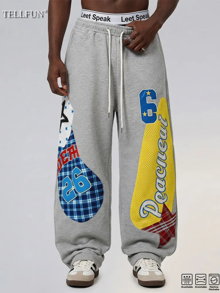 Waist Y2k Grunge Barrel Sweatpants
