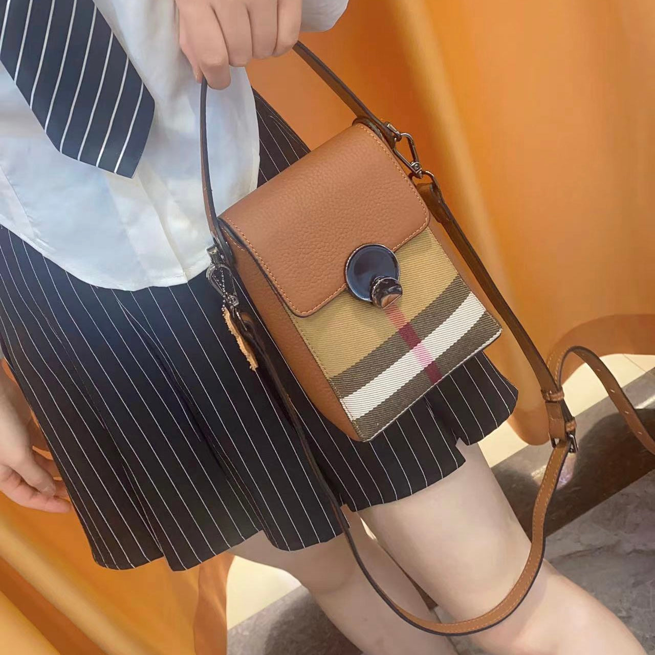 【Lunar Phone Bag】Cowhide Leather Crossbody Bag--，buy 1 get 1 pony and 1 coins purse