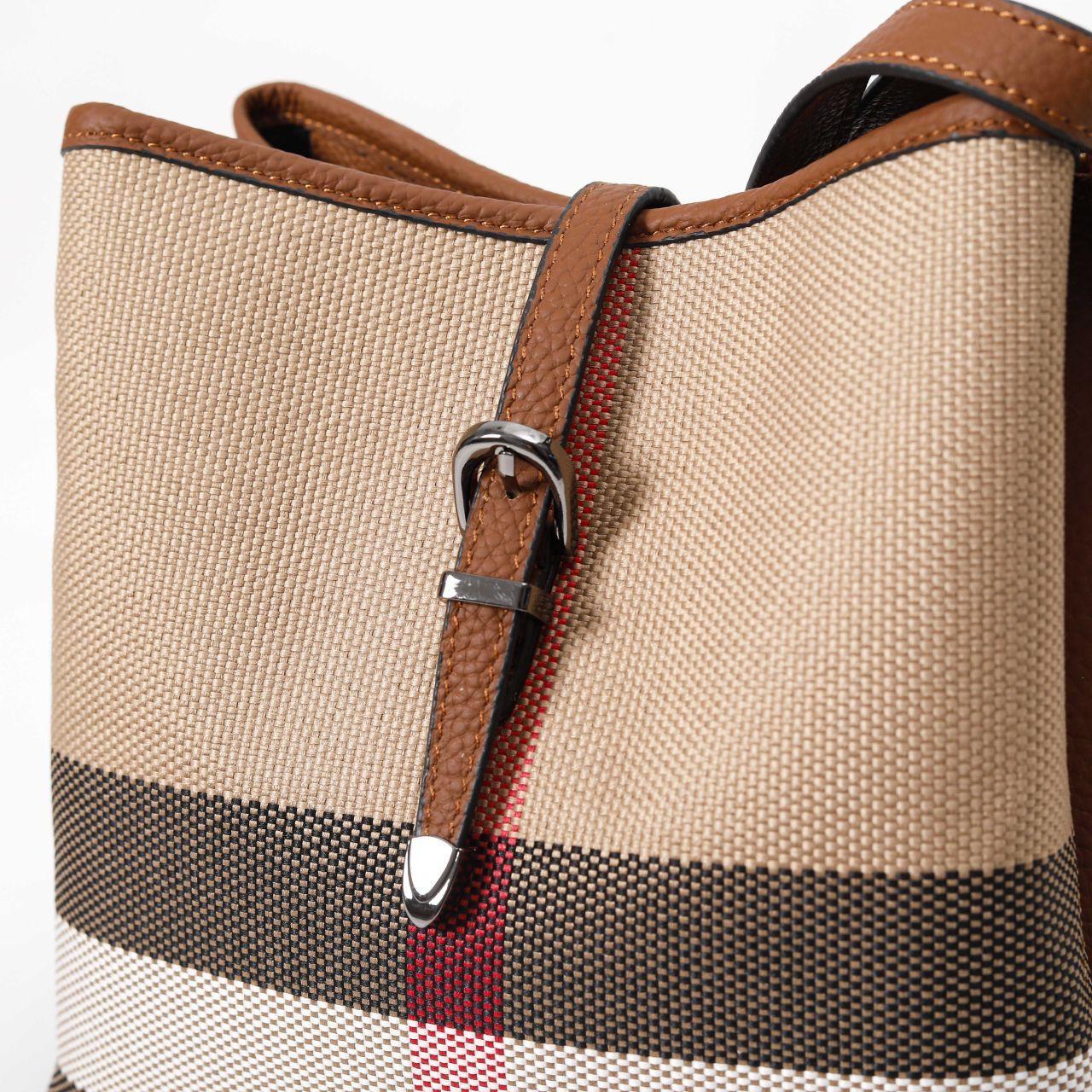 【Bridge Bucket】Pin Bucket Bag-，buy 1 get 1 pony and 1 headband