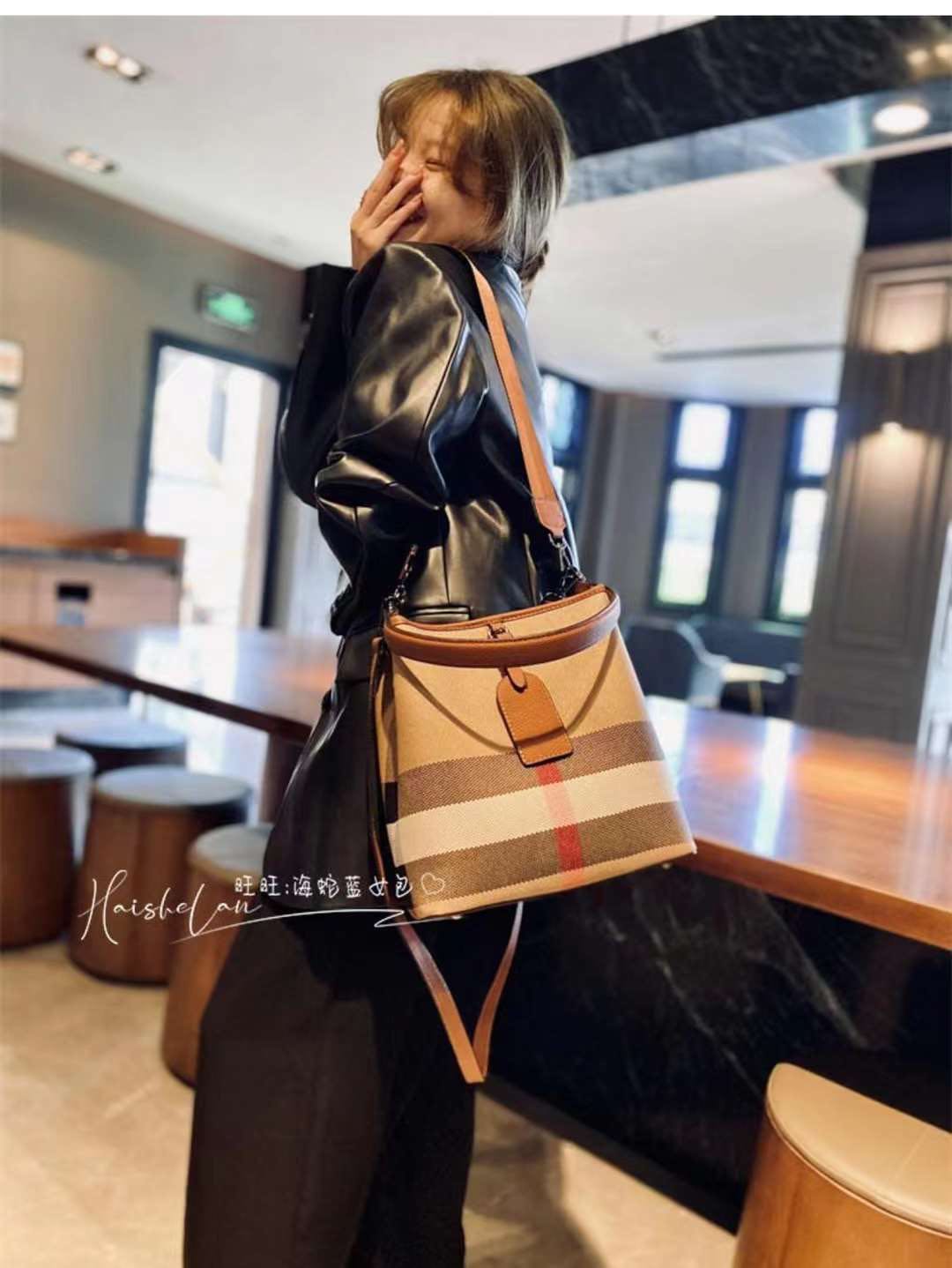 【Tag Bag】Square Shoulder Bag-，buy 1 get 1 pony and 1 headband