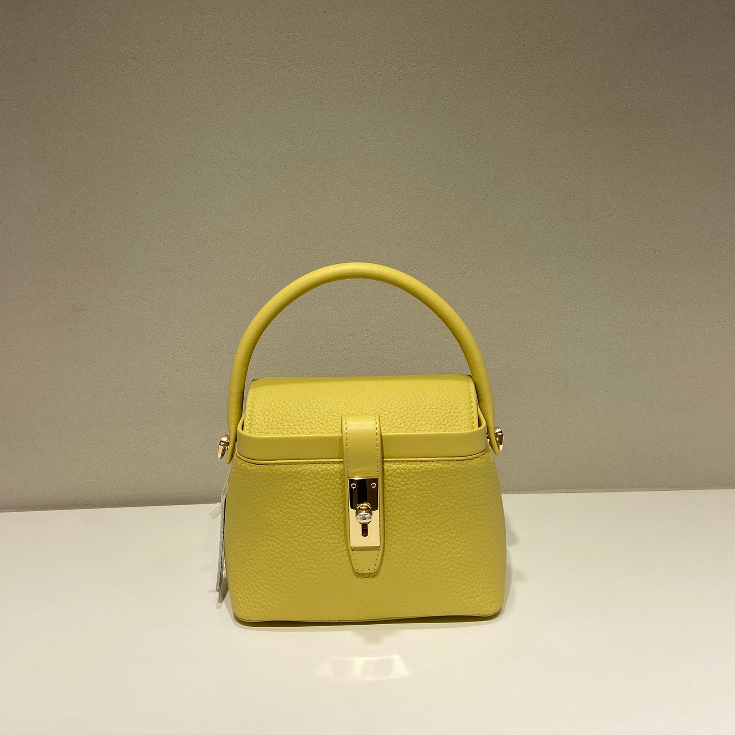 【Box Handbag】Togo Leather Box Handbag-，buy 1 get 1 pony and 1 headband