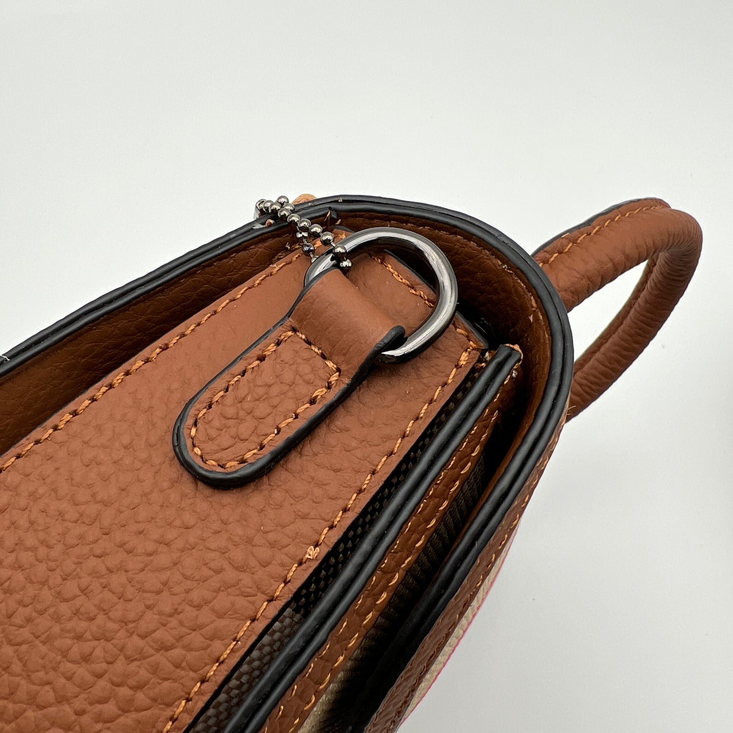 【Smile Bag】Checkered Cute  Flap Handle Crossbody Bag-buy 1 get 1 pony and 1 coins purse