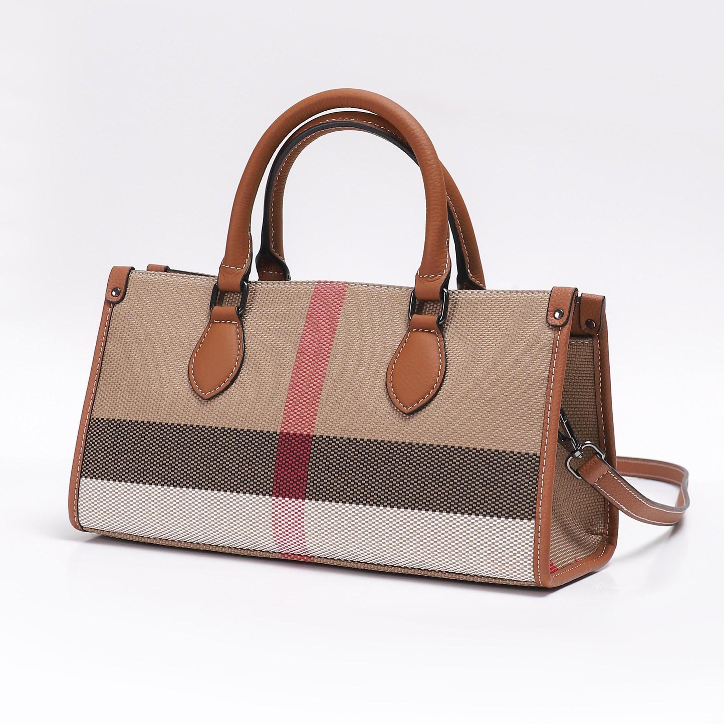 【Sandwich Handbag】Large Capacity Handbag L 12" , W 6.5" , H 5.12"-，buy 1 get 1 pony and 1 headband
