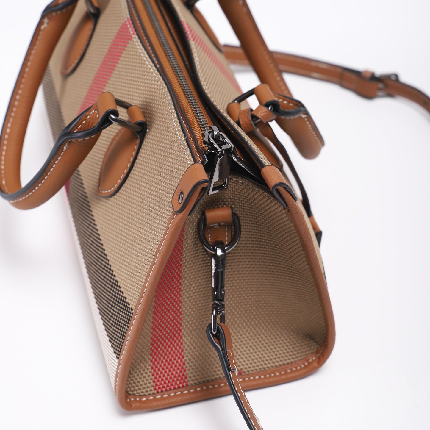 【Sandwich Handbag】Large Capacity Handbag L 12" , W 6.5" , H 5.12"-，buy 1 get 1 pony and 1 headband