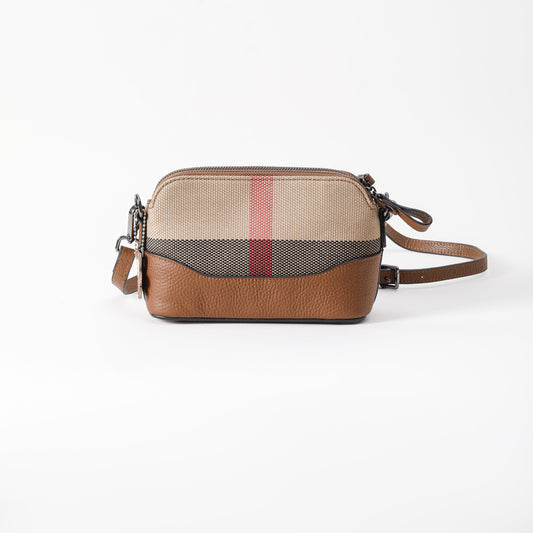 【Hobo Bag】Checkered Unisex Crossbody Bag-buy 1 get 1 pony and 1 coins purse