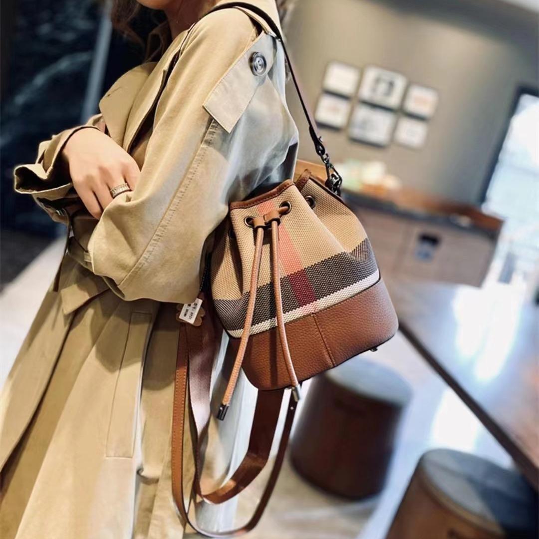 【drawstring bag-S】【2 in 1】Large Capacity Crossbody Handbag with Small Wallet-，buy 1 get 1 pony and 1 headband