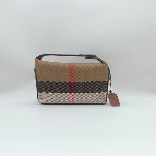 【Brick Bag】Real Leather Handle Locking Square Clutch Bag-buy 1 get 1 pony and 1 coins purse