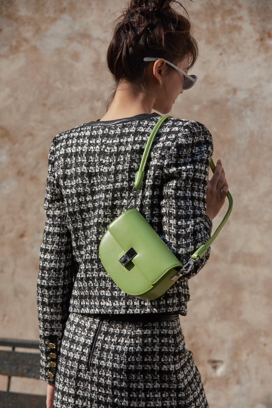 Macarons Saddle Crossbody Bag--687